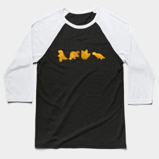 Dinosaur Chicken Nuggets Baseball T-Shirt